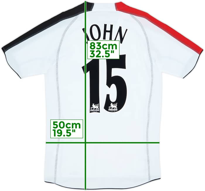 2005-06 Fulham Home Shirt John #15 - 8/10 - (M)
