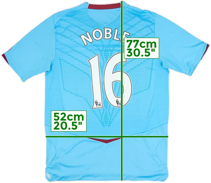 2008-09 West Ham Visitante Camiseta Noble #16 - 8/10 - (M)