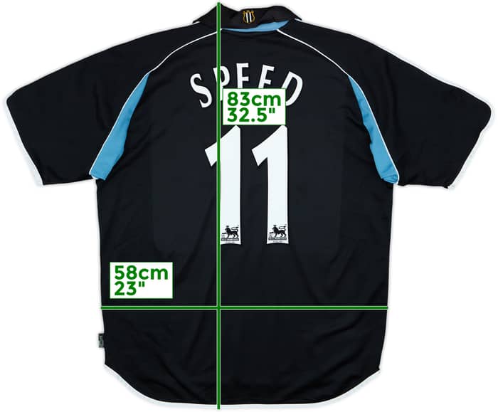 2000-01 Newcastle Away Shirt Speed #11 - 9/10 - (XL)