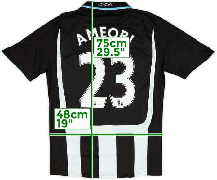 2007-09 Newcastle Home Shirt Ameobi #23 - 8/10 - (S)