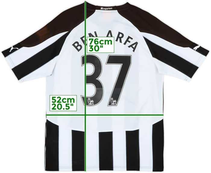 2010-11 Newcastle Home Shirt Ben Arfa #37 - 8/10 - (M)