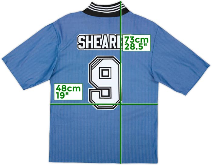 1996-97 Newcastle Away Shirt Shearer #9 - 6/10 - (M)