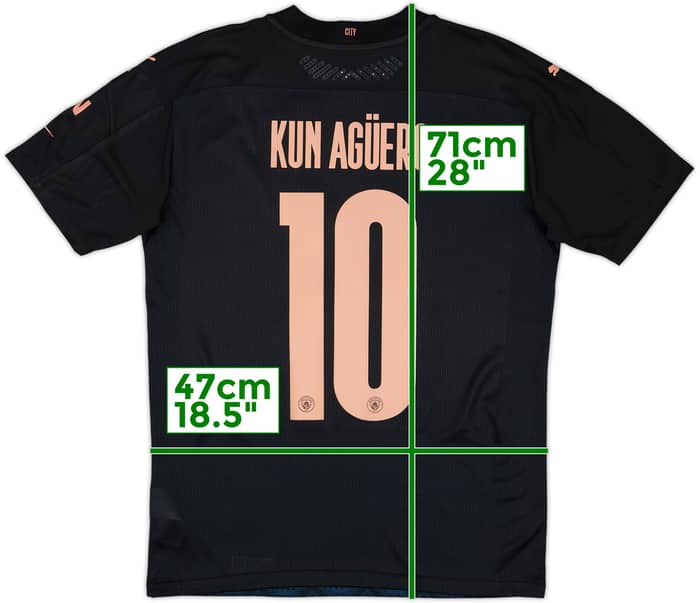 2020-21 Manchester City Away Shirt Kun Aguero #10 (M)