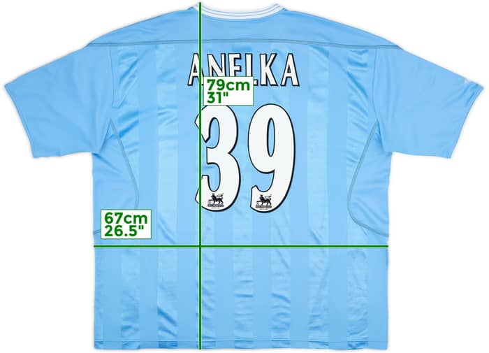2003-04 Manchester City Home Shirt Anelka #39 - 7/10 - (XXL)