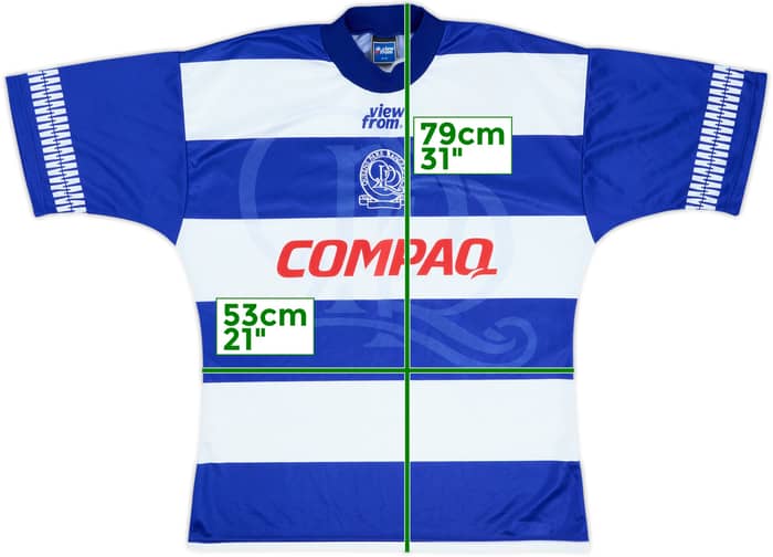 1995-96 QPR Home Shirt - 8/10 - (M)