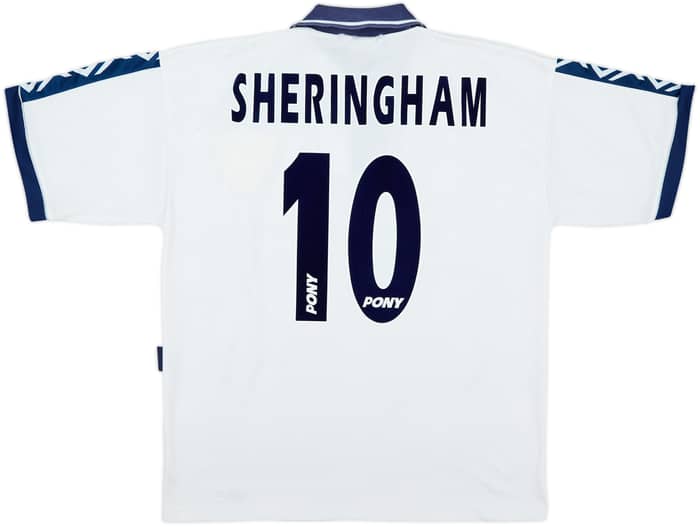 1995-97 Tottenham Home Shirt Sheringham #10 - 8/10 - (L)