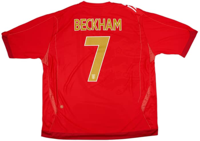 2006-08 England Away Shirt Beckham #7 (3XL)