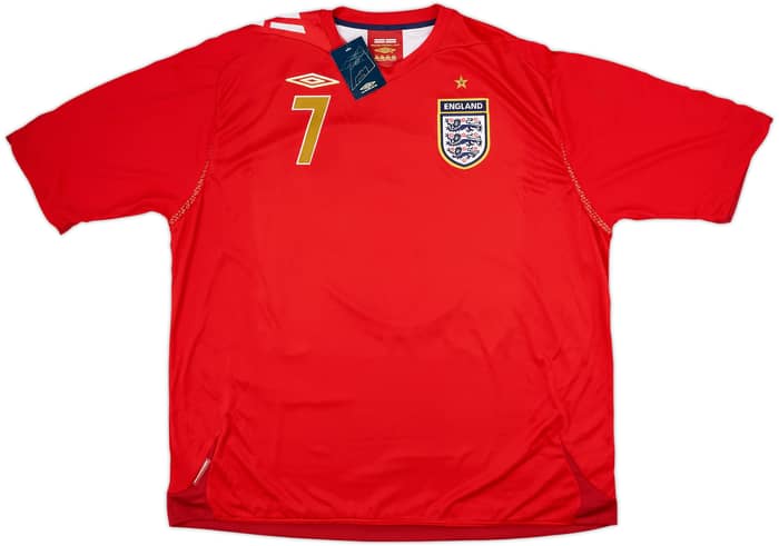 2006-08 England Away Shirt Beckham #7 (3XL)