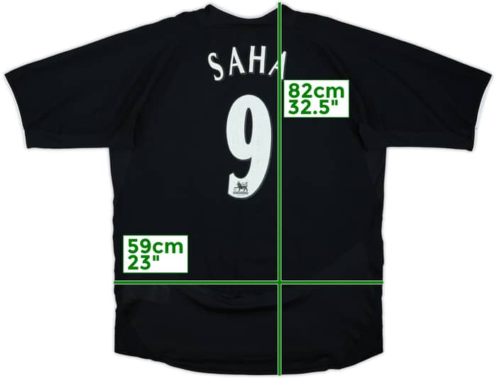 2003-05 Manchester United Away Shirt Saha #9 - 6/10 - (XL)
