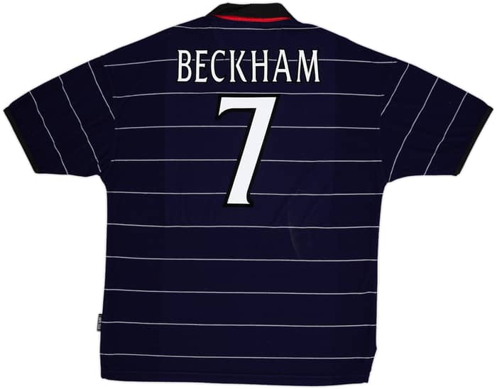 1999-00 Manchester United Away Shirt Beckham #7 - 8/10 - (XL)