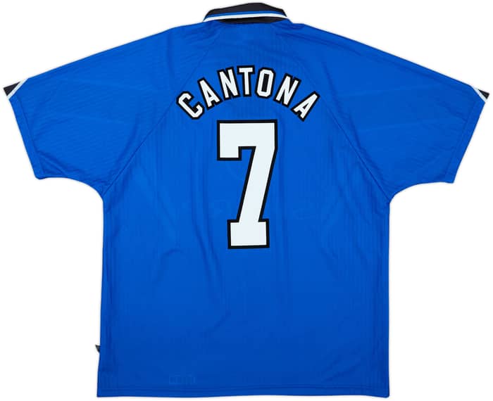 1996-98 Manchester United Third Shirt Cantona #7 - 8/10 - (XL)