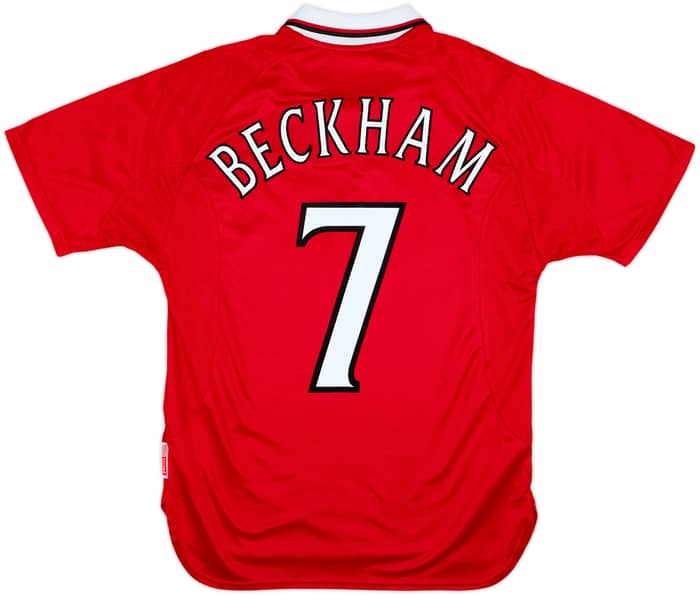 1999-00 Manchester United 'CL Winners' Shirt Beckham #7 - 9/10 - (M)