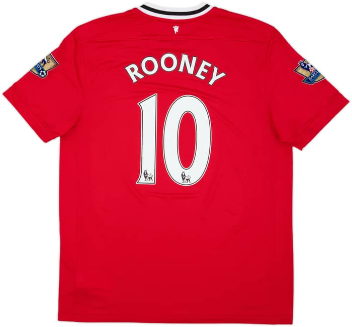 2011-12 Manchester United Home Shirt Rooney #10 - 9/10 - (XL)