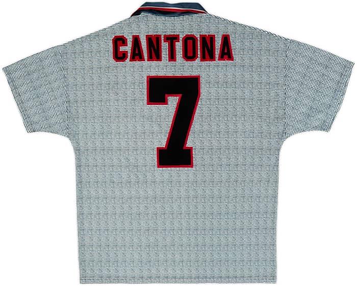 1995-96 Manchester United Away Shirt Cantona #7 - 8/10 - (XL)