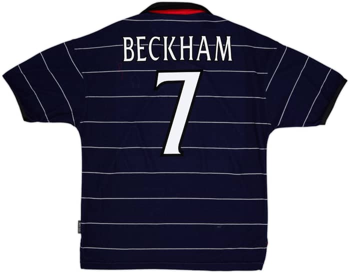 1999-00 Manchester United Away Shirt Beckham #7 - 8/10 - (M)