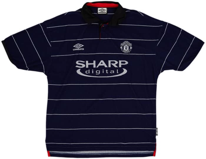1999-00 Manchester United Away Shirt Beckham #7 - 8/10 - (M)