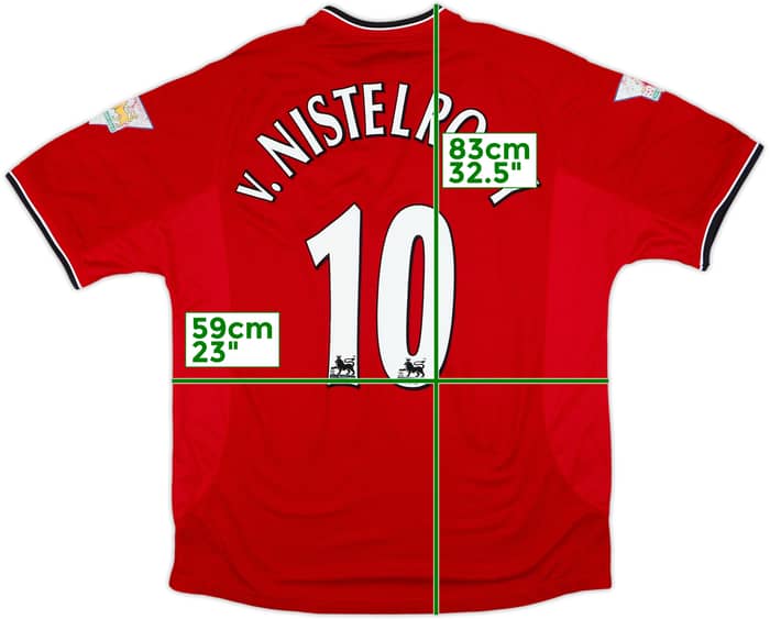 2000-02 Manchester United Home Shirt V.Nistelrooy #10 - 8/10 - (XL)