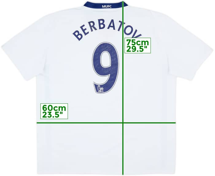 2008-10 Manchester United Away Shirt Berbatov #9 - 5/10 - (XL)