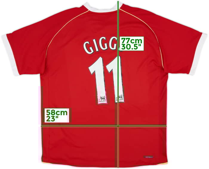 2006-07 Manchester United Home Shirt Giggs #11 - 5/10 - (XL)