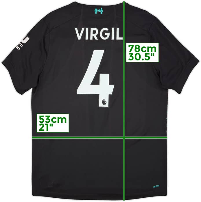 2019-20 Liverpool Third Shirt Virgil #4 - 9/10 - (L)