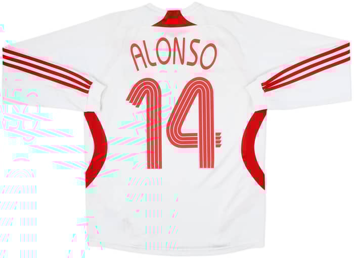 2007-08 Liverpool Away L/S Shirt Alonso #14 - 7/10 - (M)