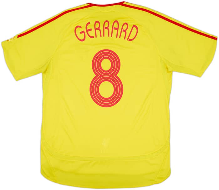 2006-07 Liverpool Camiseta Visitante Gerrard #8 - 6/10 - (L)