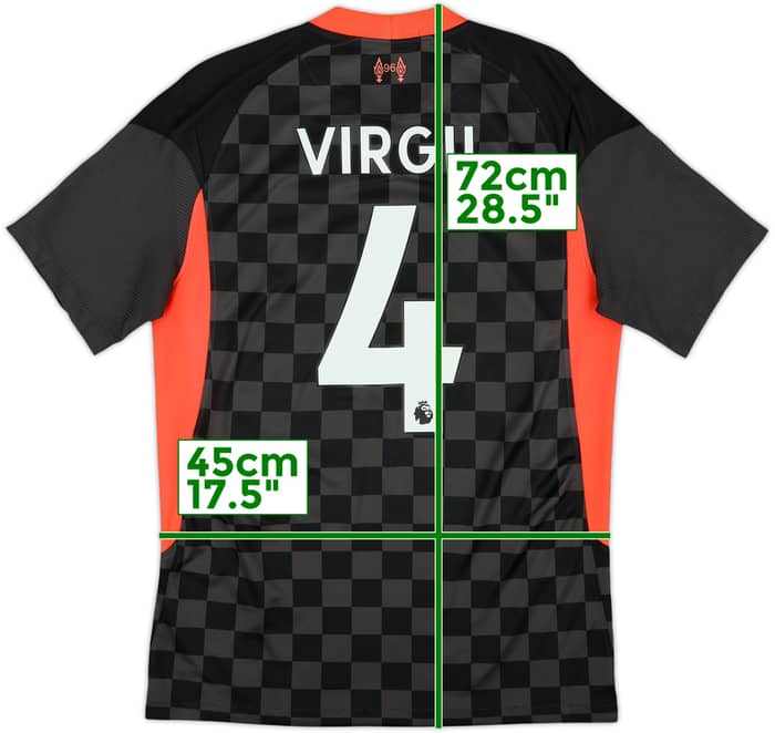2020-21 Liverpool Third Shirt Virgil #4 - 9/10 - (S)