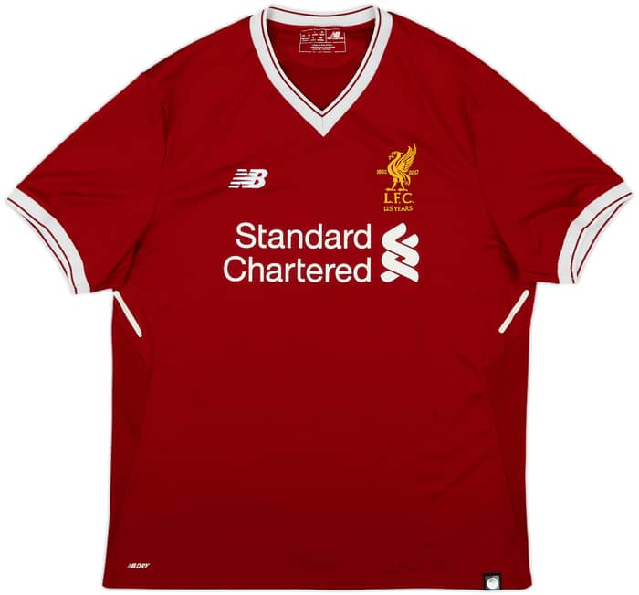 2017-18 Liverpool 125 Years Home Shirt Virgil #4 - 5/10 - (L)