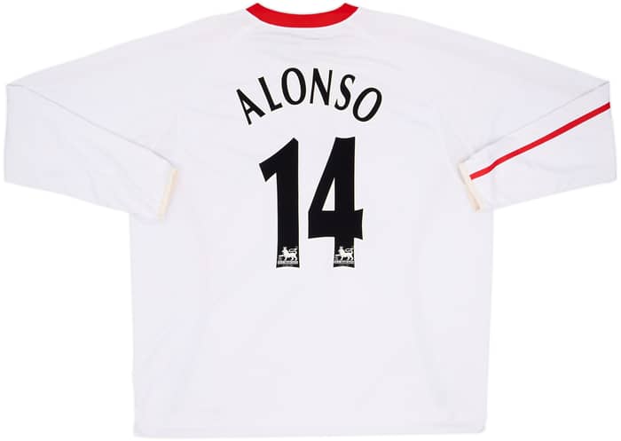 2005-06 Liverpool Away L/S Shirt Alonso #14 - 7/10 - (XXL)