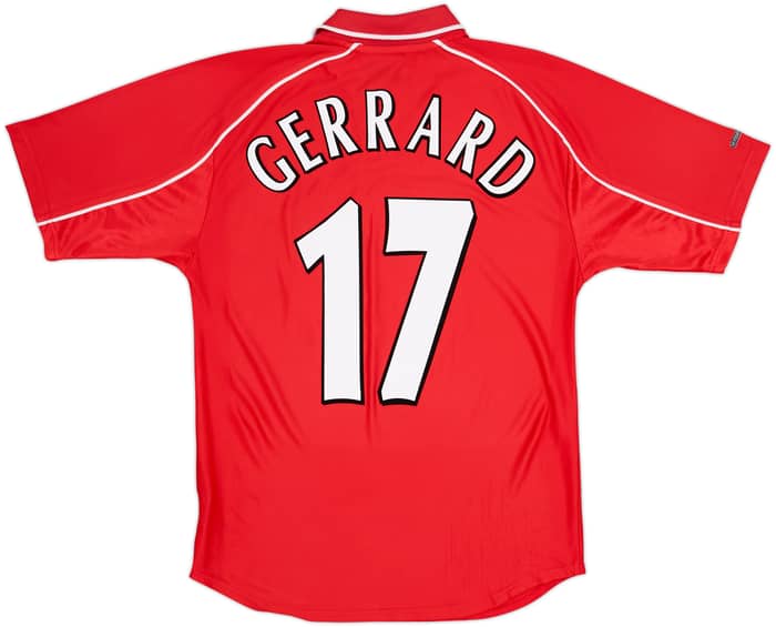 2000-02 Liverpool Home Shirt Gerrard #17 - 7/10 - (S)