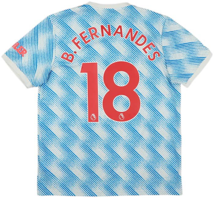 2021-22 Manchester United Away Shirt B.Fernandes #18 - 5/10 - (L)