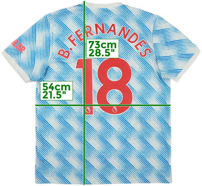 2021-22 Manchester United Away Shirt B.Fernandes #18 - 5/10 - (L)