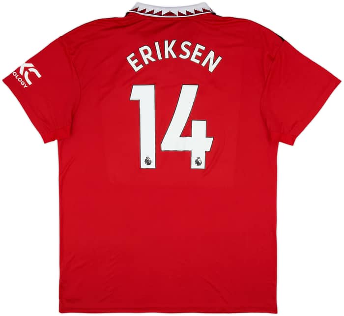 2022-23 Manchester United Home Shirt Eriksen #14 - 7/10 - (XXL)
