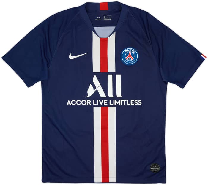 2019-20 Paris Saint-Germain Home Shirt Mbappe #7 - 6/10 - (M)