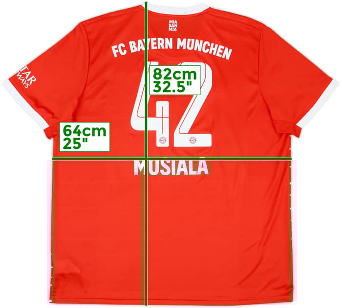 2022-23 Bayern Munich Home Shirt Musiala #42 - 10/10 - (XXL)