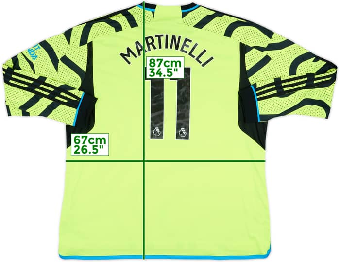 2023-24 Arsenal Away L/S Shirt Martinelli #11 - 8/10 - (3XL)