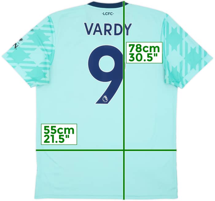 2021-22 Leicester Away Shirt Vardy #9 - 9/10 - (L)
