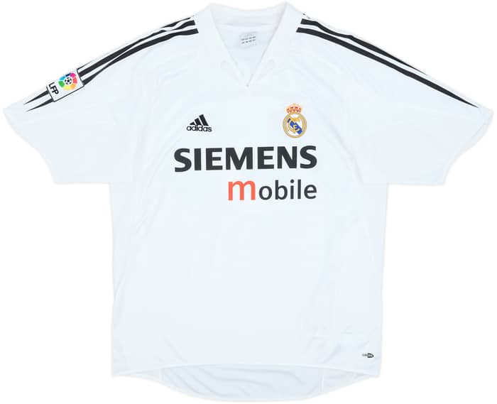 2004-05 Real Madrid Home Shirt Zidane #5 - 8/10 - (L)