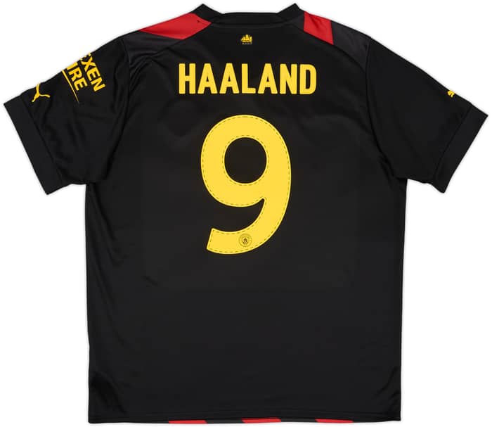 2022-23 Manchester City Away Shirt Haaland #9 - 10/10 - (XL)