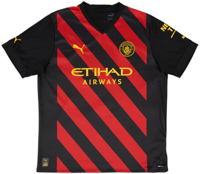 2022-23 Manchester City Away Shirt Haaland #9 - 10/10 - (XL)