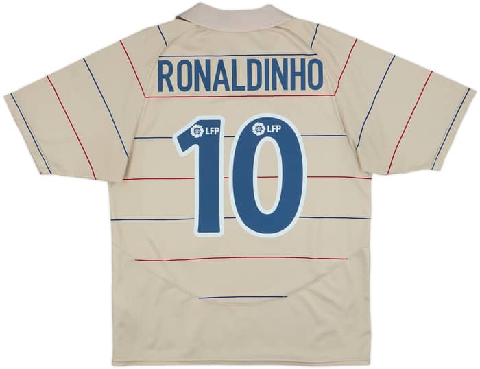 2003-05 Barcelona Basic Away Shirt Ronaldinho #10 - 7/10 - (L)