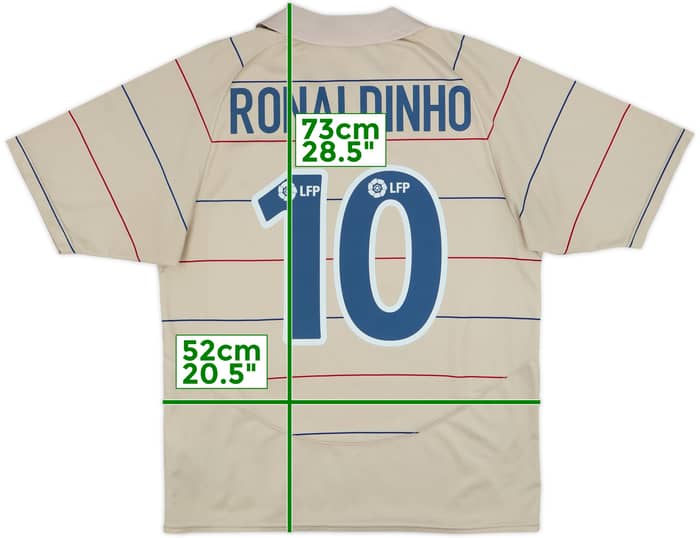 2003-05 Barcelona Basic Away Shirt Ronaldinho #10 - 7/10 - (L)