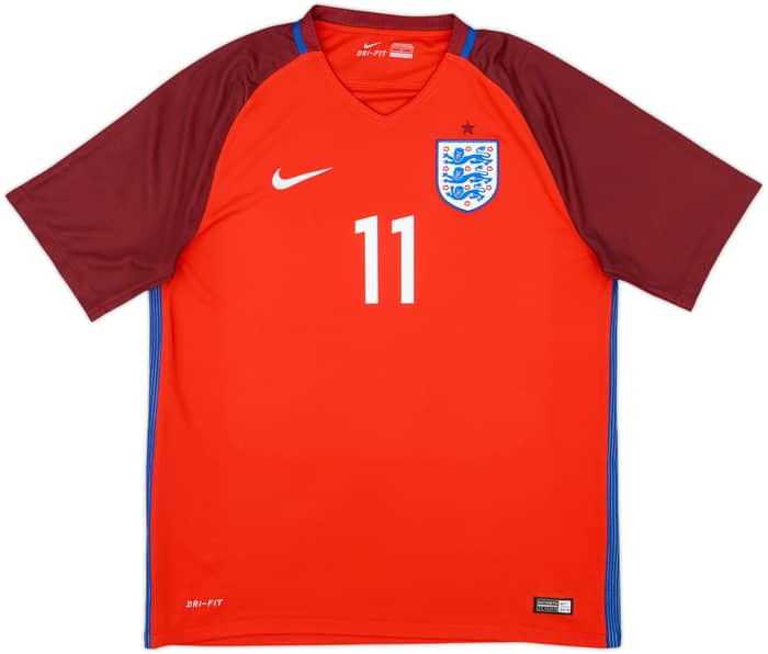 2016-17 England Away Shirt Vardy #11 - 9/10 - (L)