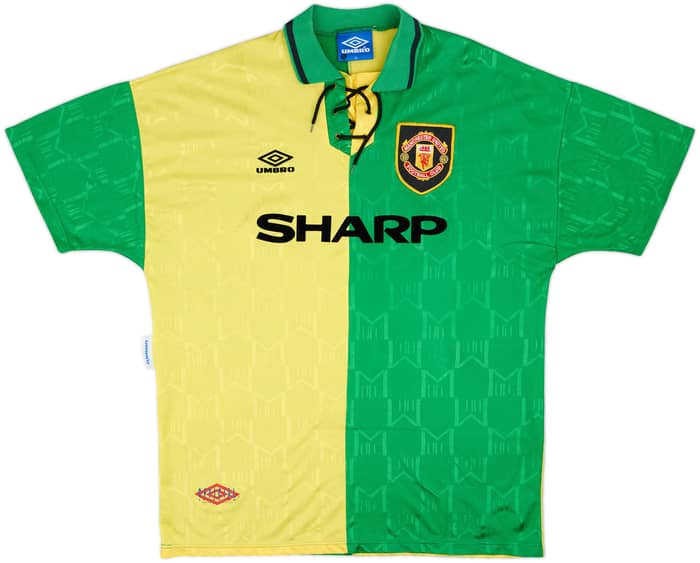 1992-94 Manchester United Third Shirt Cantona #7 - 9/10 - (XL)