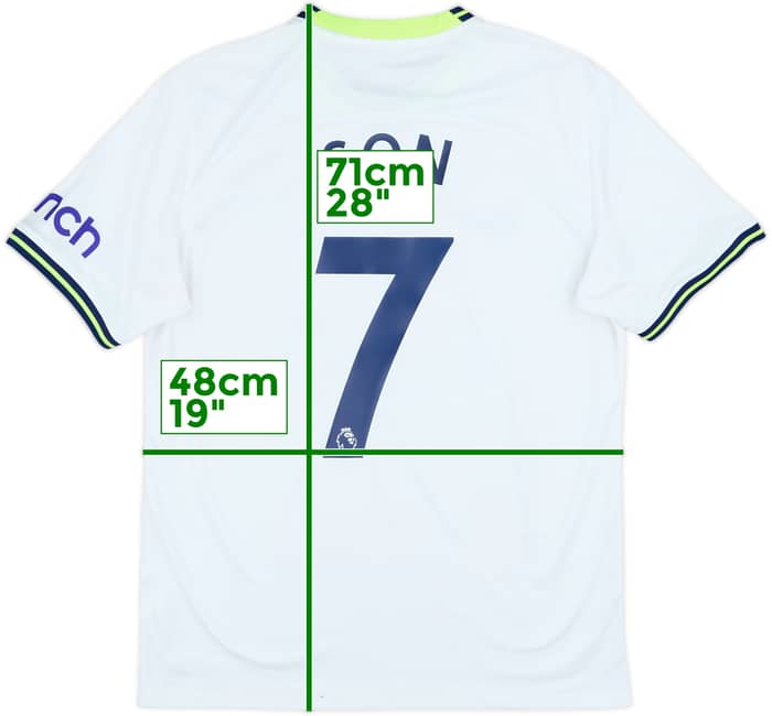 2022-23 Tottenham Home Shirt Son #7 - 8/10 - (M)