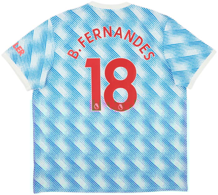 2021-22 Manchester United Away Shirt B.Fernandes #18 - 8/10 - (XXL)