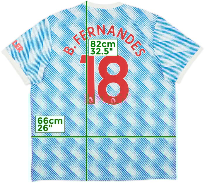 2021-22 Manchester United Away Shirt B.Fernandes #18 - 8/10 - (XXL)