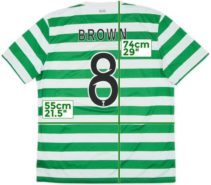 2012-13 Celtic '125th Anniversary' Home Shirt Brown #8 - 6/10 - (XL)