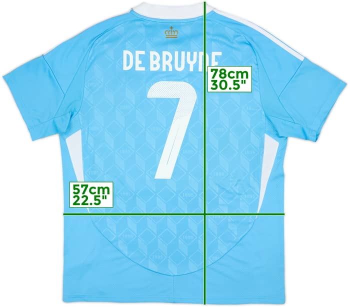 2024-25 Belgium Away Shirt DeBruyne #7 - 9/10 - (XL)