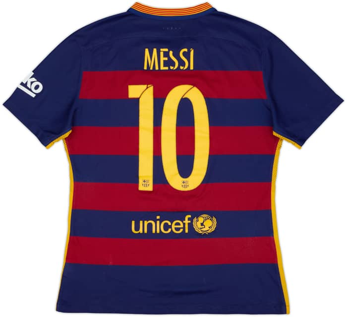 2015-16 Barcelona Authentic Home Shirt Messi #10 - 5/10 - (L)